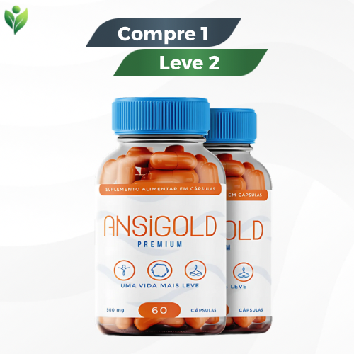Ansigold 60 Cápsulas - Mais Equilibrio e Tranquilidade. Promoção + Frete Grátis!
