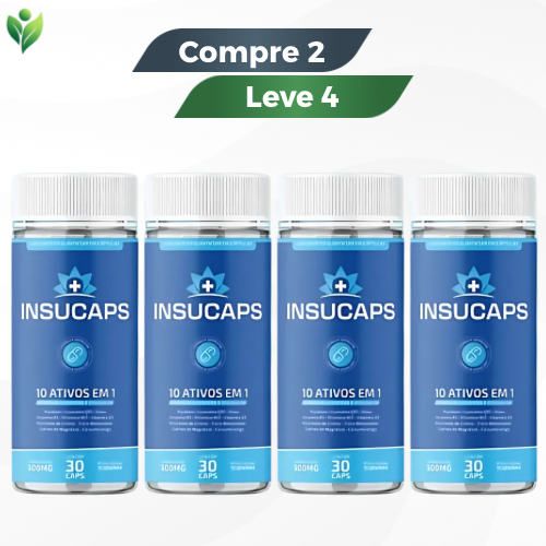 Insucaps - Suplemento para Controle Glicêmico / Promoção Oficial + Frete Grátis!